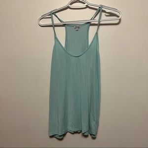 Womens blue tank large